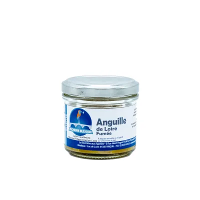 Biologische rillette van gerookte paling