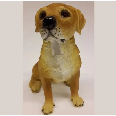 Beeldje blonde labrador levensecht | voor honden liefhebbers