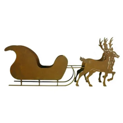 Rendieren met slede, roest design