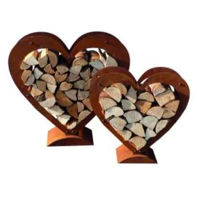 Hart houtopslag, roest design