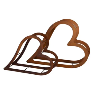 Liggend hart houtopslag, roest design