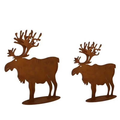 Eland op plaat, roest design