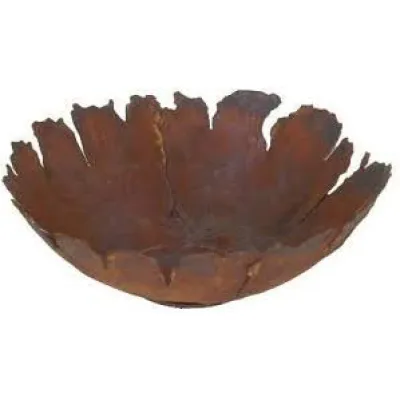 Schaal met scheuren, roest design