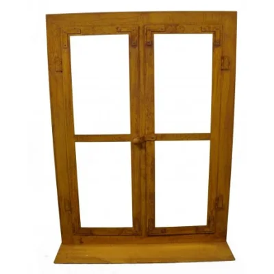 Deco venster, roest design