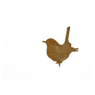 Vogel zittend winterkoninkje, ministeker, roest design