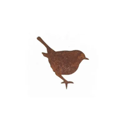 Vogel winterkoning etend, ministeker, roest design