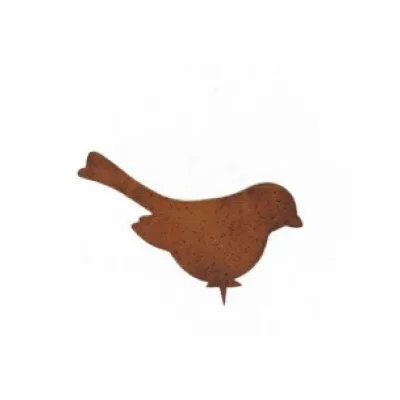 Vogel goudvink zittend, ministeker, roest design