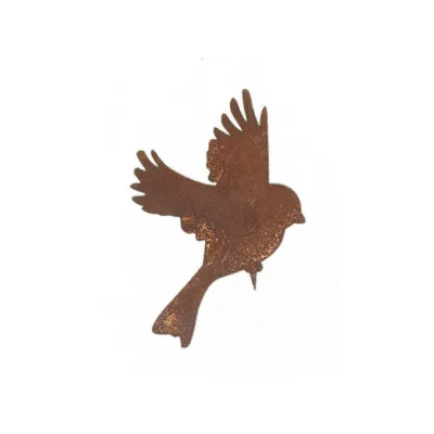 Vogel vliegend, ministeker, roest design