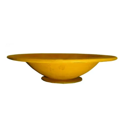 Schaal rond met rand, roest design