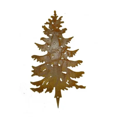 Kerstboom nr 5 - 25 cm hoog, ministeker, roest design