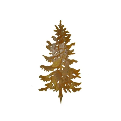 Kerstboom nr 4 - 23 cm hoog, ministeker, roest design