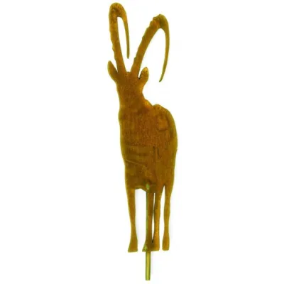 Steenbok voorzien van korte staaf, roest design