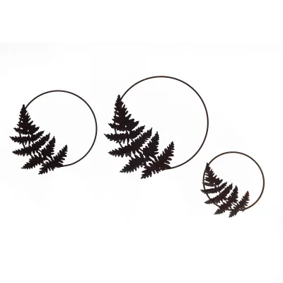 Varen ornament in ring, om op te hangen, roest design