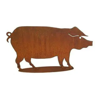 Varken op plaat, roest design