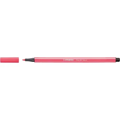 Stabilo Viltstift Point 68 neon rood