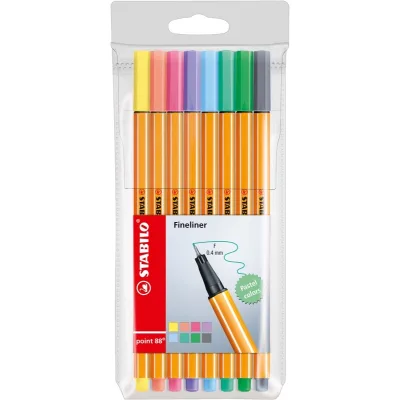 Stabilo Finelinerset point 88 pastel