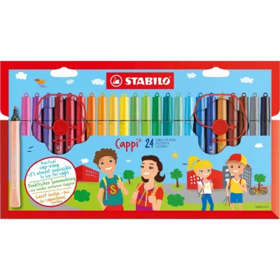 Stabilo Viltstiften Cappi 24-Pack