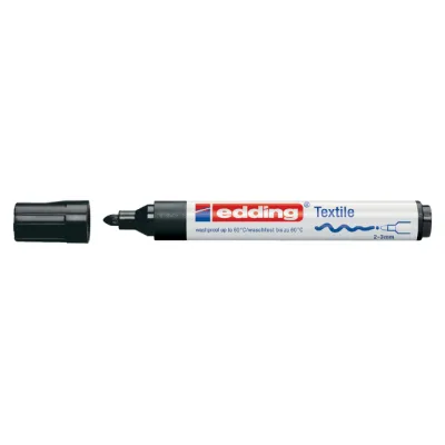 Edding viltstiftt 4500 textiel zwart