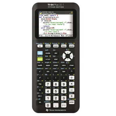Rekenmachine TI-84 plus CE-T python edition