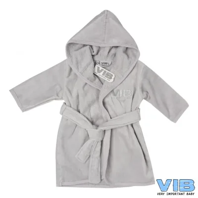 Baby badjasje VIB in grijs