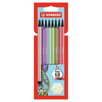 Stabilo Point 68 Viltstiften 8-Pack