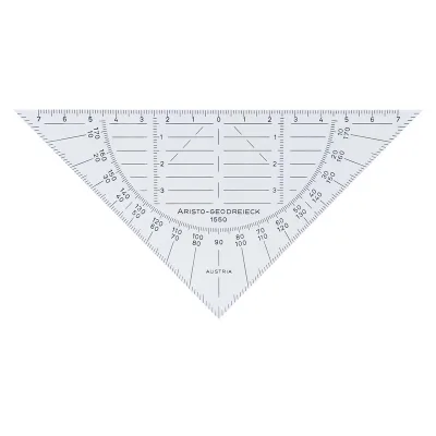 Geodriehoek Aristo 14 cm flexibel