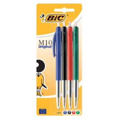 BIC Balpennen M10 Assortiment 4-Pack