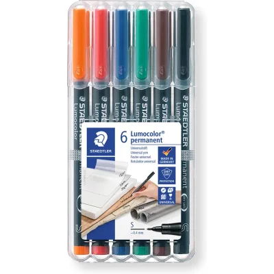 Staedler Lumocolor Permanent 6-Pack