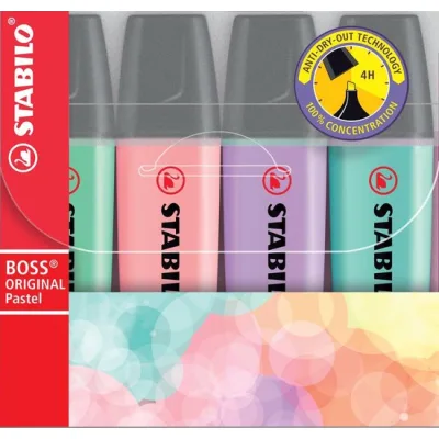 Stabilo Boss Pastel 4-Pack