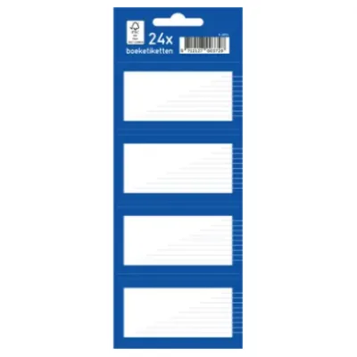 Etiketten Blauw 24st.