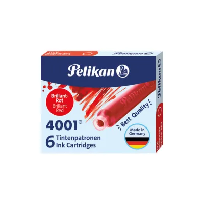 Pelikan Inktpatronen 6-Pack - Rood