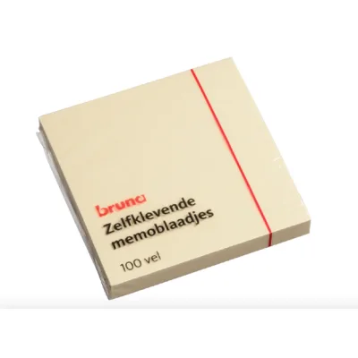 Bruna 100 Memoblaadjes Zelfklevend