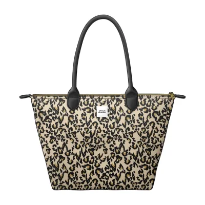 Schoudertas met Laptopvak en Hengsels Glamour leopard