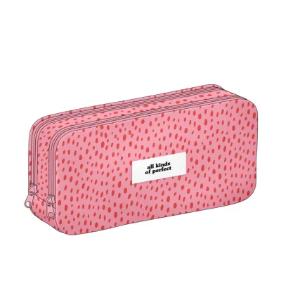 Etui 2-Rits Rode Stippen