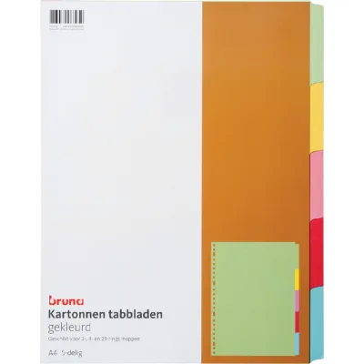 Kartonnen Tabbladen - Gekleurd