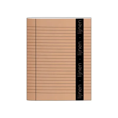 Schrift A5 Lijn 10-Pack Bruin