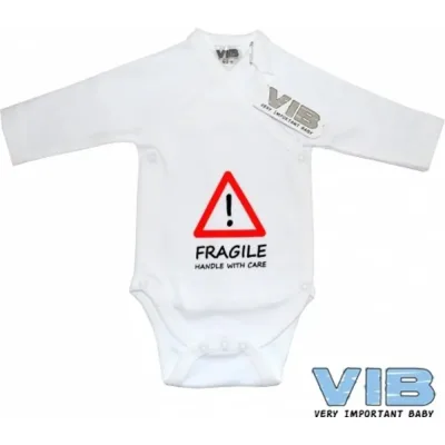 VIb baby romper Fragile Handle with care