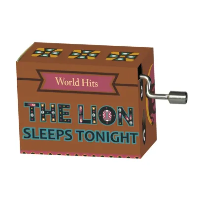 Muziekdoosje wereldhits met melodie van The lion sleeps tonight