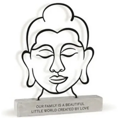 Metal art beeldje our family