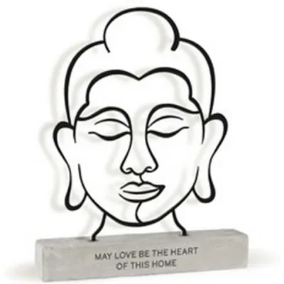 Metal art beeldje May love be the heart of this home