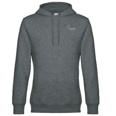 Deventer hoodie wave grijs