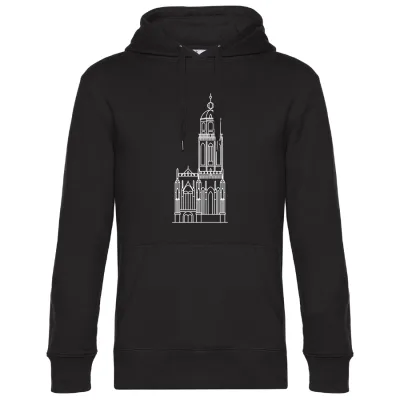 Deventer hoodie Lebuïnuskerk zwart
