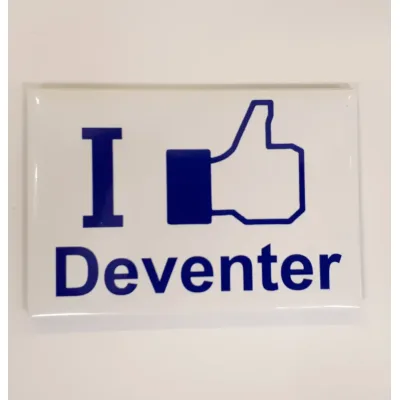 Koelkastmagneet I like Deventer van metaal