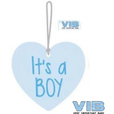 Kasthanger hart blauw it's a boy van VIB