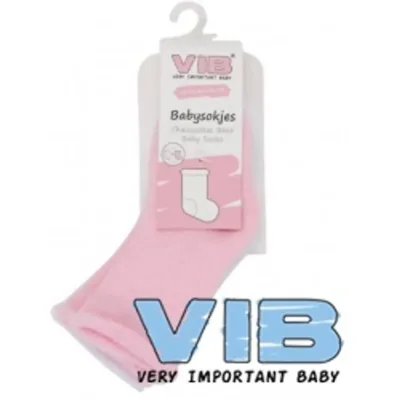 Babysokjes VIB in wit en roze