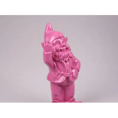 Fuck you kabouter 30 centimeter roze-fuchsia