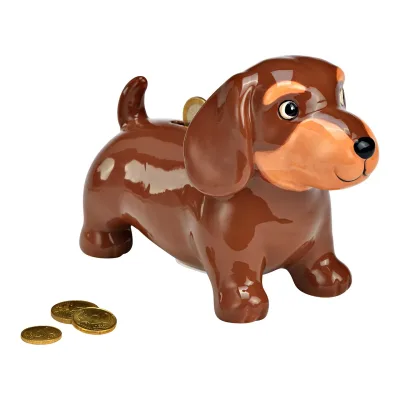 Spaarpot Teckel van keramiek – Origineel cadeau voor hondenliefhebbers