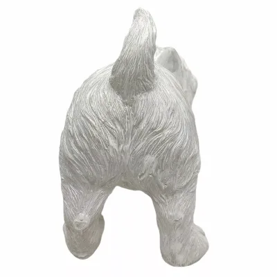 West Highland White Terrier beeldje – Wit hondenbeeld van 21 cm